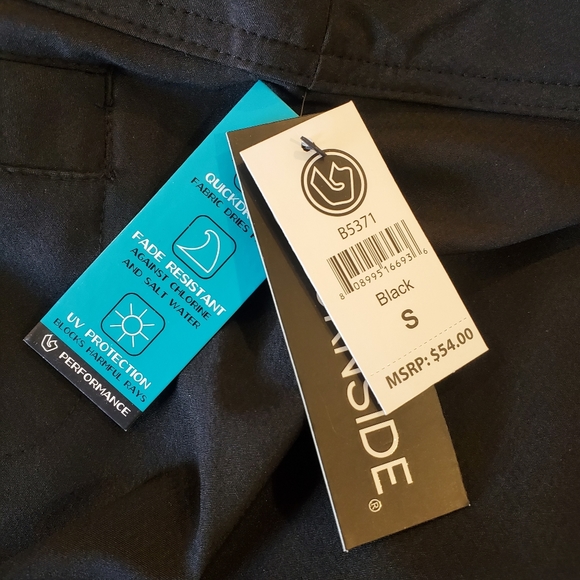 BNWT Burnside Ladies Dobby Stretch Board Shorts Black Small - Picture 3 of 9